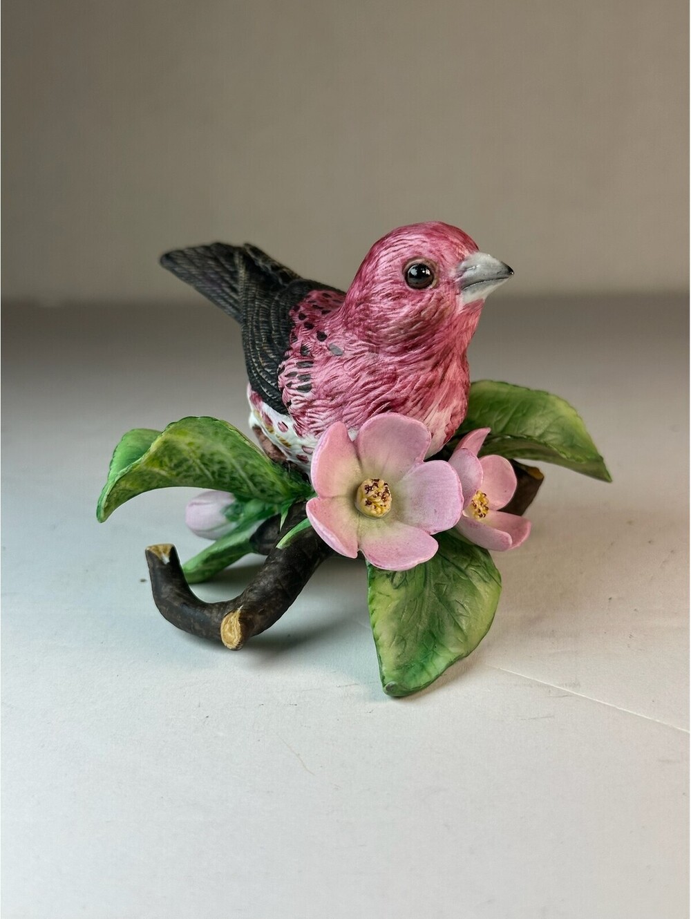 Lenox Purple Finch Fine Porcelain Bird Figurine D-3 Vintage 1991 Handcrafted